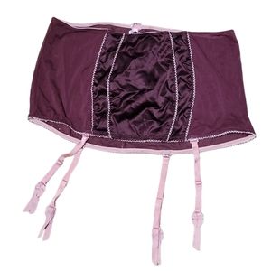 New Vintage Victorias Secret 2008 Sexy Little Things Satin Skirt & Garter NWOT S